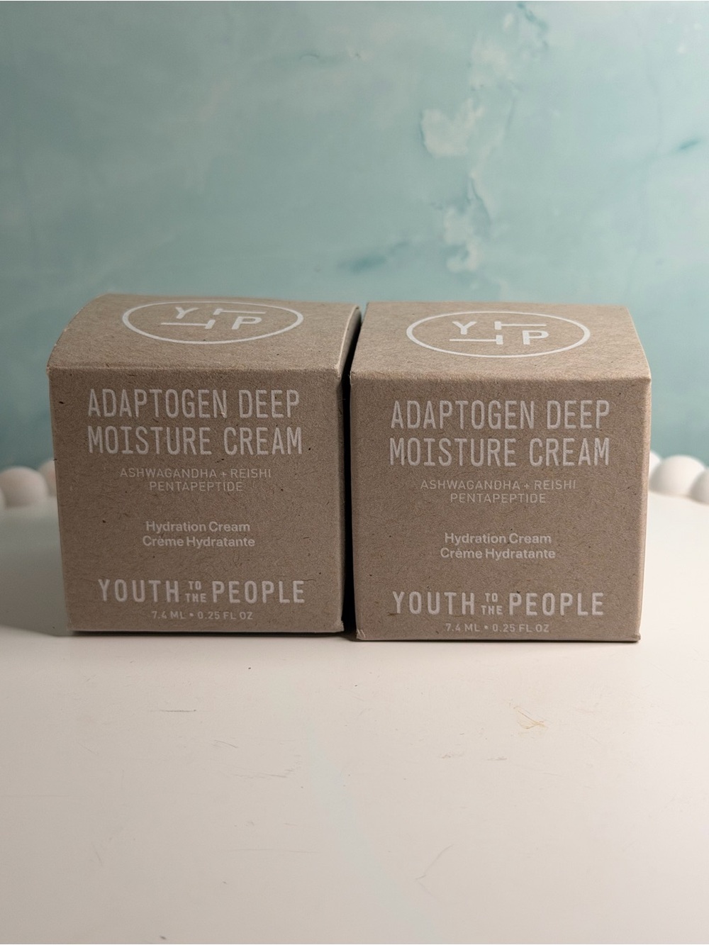 Youth To The People Adaptogen Deep Moisture Cream 7mL/.24oz MINI 2-pack